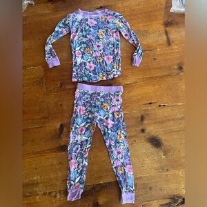 Little Sleepies dusk blooms pajama set 2T